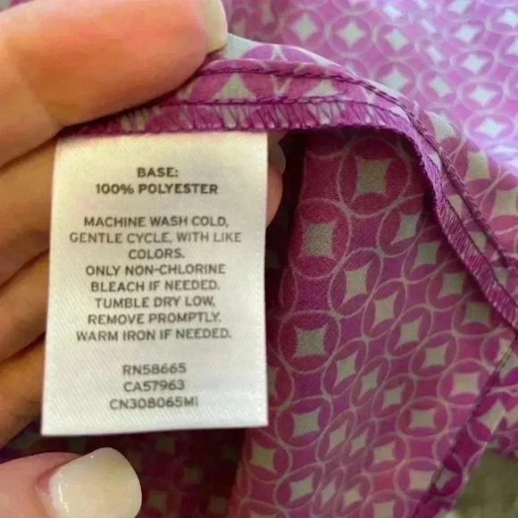 Caslon Purple Gray Dress size M - Picture 3 of 6